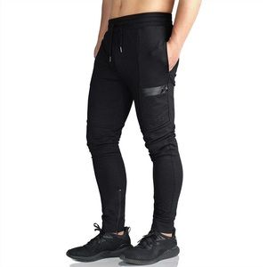 EA Athletics Gym EK Black Zipper Ankle Joggers Size Small